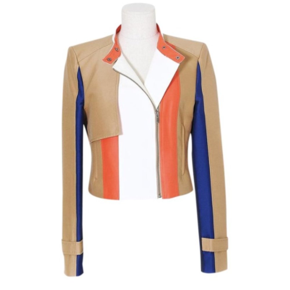 BCBG Max Azria Dixon Color Blocked Jacket S